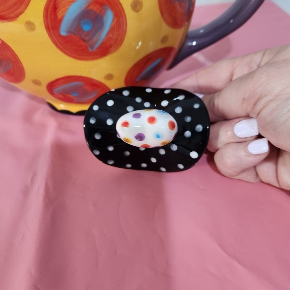 Alexis Ink C Iolorful Polka Dot Teapot - Picture 7 of 10